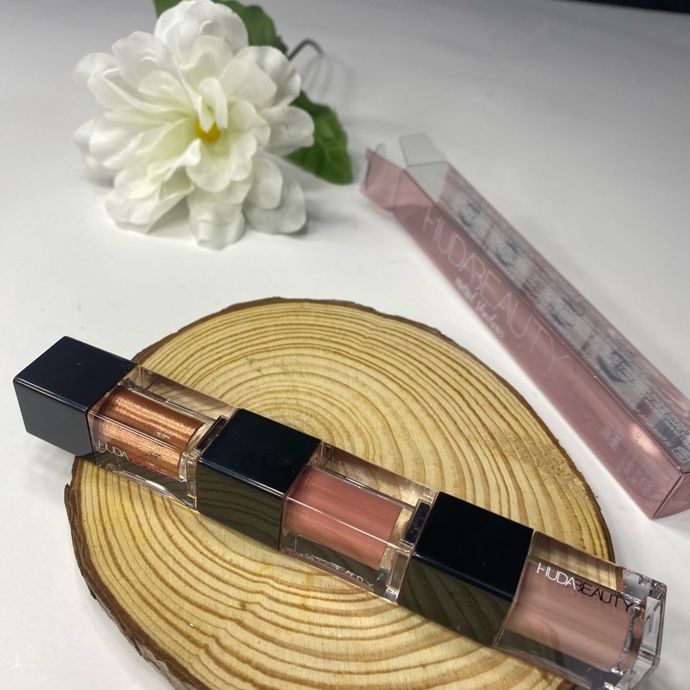 HUDA Beauty Mini Matte & Metal Melted Shadows Soft Pinks NIB
